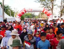 Semarak Pekan Sehat HUT ke-49 PT Timah di Belitung Timur, Ribuan Warga Ramaikan Jalan Sehat Untuk Merah Putih