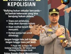 Perintah Kapolres: Flayer Stop Bullying Bukan Hiasan, Tapi Ajakan Melawan Kekerasan