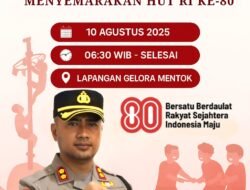 Polres Bangka Barat Gelar Gebyar Rakyat Meriahkan HUT RI ke-80