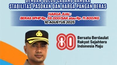 Sambut Kemerdekaan, Polres Bangka Barat Hadirkan Pangan Murah & Layanan Gratis