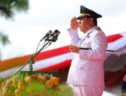 Hidayat Arsani Pimpin Upacara Perdana sebagai Gubernur di HUT RI ke-80