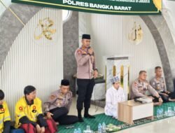 Polres Bangka Barat Gelar Pembacaan Surat Yassin dan Doa Bersama Bersama Komunitas Ojol