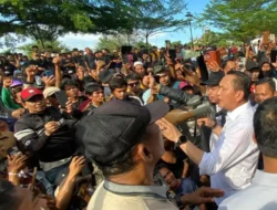 Tepati Janji, Bambang Patijaya Hadir Langsung Bersama Masyarakat di Unras PT Timah