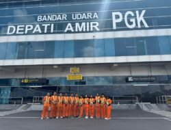 Taruna SMK Penerbangan Pangkalpinang Belajar Langsung Operasional Pesawat di Bandara Depati Amir