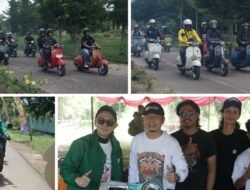 Bupati Algafry Ikut Riding pada Temu Scooter Serumpun Sebalai ke-10