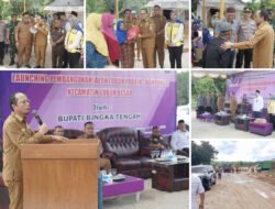Bupati Bangka Tengah Algafry Rahman Resmikan Pembangunan Jalan Lubuk Pabrik–Kampung G
