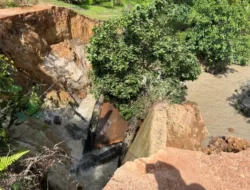 Dinas PUPR Bangka Tengah Bergerak Cepat Usai Jembatan Eks Kobatin Runtuh, Tambang Ilegal Diduga Pemicu