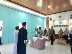 Djoni Alamsyah Lantik Kades PAW Petaling: Andi Albana Resmi Nahkodai Desa Petaling