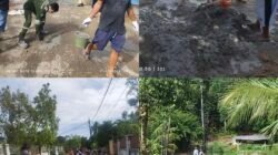 Pemerintah Dinilai Lamban, Warga Batu Rusa Dusun Serandang RT 11 Turun Tangan Tambal Jalan Berlubang Demi Keselamatan