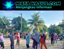 Lansia Mentok Semangat Ikuti Senam Sehat Bersama PT Timah Tbk