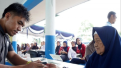 Pelayanan Kesehatan Gratis PT Timah Tbk Disambut Hangat, Ratusan Warga Belinyu Datangi Gedung Stania