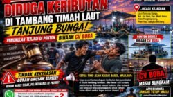Keributan di Tambang Timah Laut Tanjung Bunga Diduga Berujung Kekerasan, APH Diminta Usut Tuntas