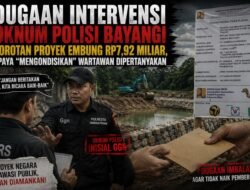 Dugaan Intervensi Oknum Polisi Bayangi Sorotan Proyek Embung Rp7,92 Miliar, Upaya “Mengondisikan” Wartawan Dipertanyakan
