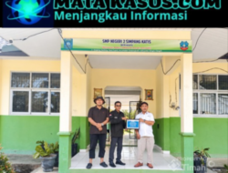 PT Timah Tbk Perkuat Fasilitas Literasi SMPN 2 Simpang Katis