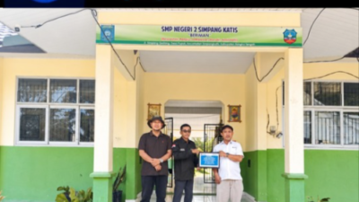 PT Timah Tbk Perkuat Fasilitas Literasi SMPN 2 Simpang Katis