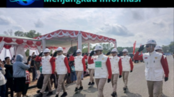 Regu Gerak Jalan PT Timah Tbk Kembali Juara di Bangka Barat