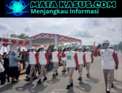 Regu Gerak Jalan PT Timah Tbk Kembali Juara di Bangka Barat