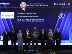 Perkuat Tata Kelola dan Manajemen Risiko, PT Timah Tbk Raih Dua Penghargaan TOP GRC Awards 2026