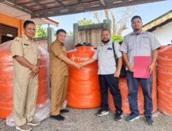 PT Timah Tbk Berkolaborasi dengan BPBD Bangka Barat Hadirkan Tangki Air Bersih bagi Warga