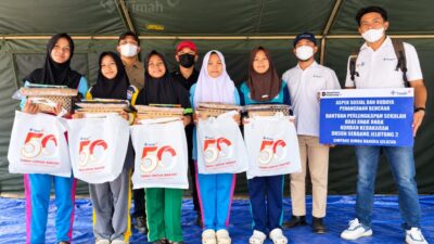 Pulihkan Semangat Belajar Anak Pascakebakaran, PT Timah Tbk Salurkan 210 Paket Seragam di Dusun Serdang